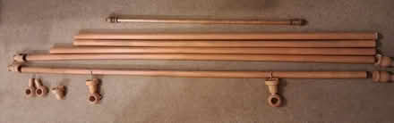 Photo of free Wooden (curtain) poles (Sale M33) #1
