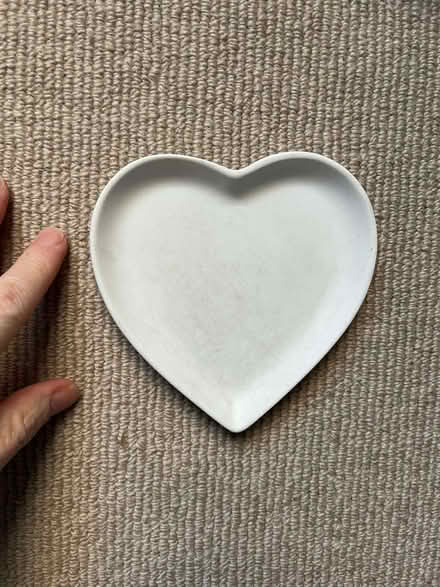 Photo of free Heart shaped small white ceramic dish (Shepherds Bush W14) #1