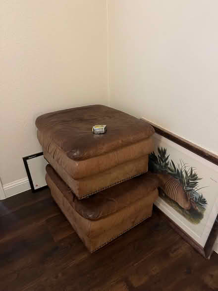 Photo of free 2 Couches w/ Ottomans (Richardson) #4