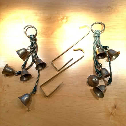 Photo of free 2 sets brass bells & door hangers (Mill Valley) #1