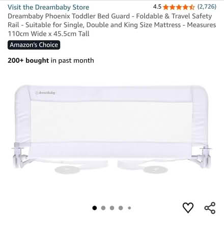 Photo of free Bedside barrier unused (Woodcote Rg8 0sg) #2