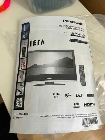 Photo of free Panasonic LCD television (Welling DA16) #1