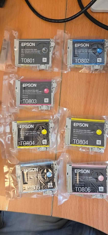 Photo of free Epson T0801–T0806 Ink Cartridges (GL53 Charlton Kings) #1