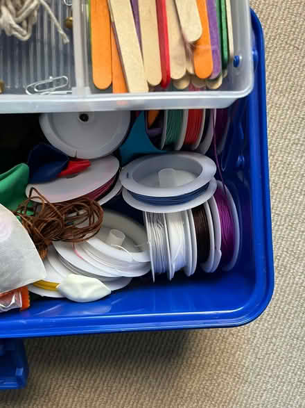 Photo of free 2 crafts boxes: felt, threads, feathers, stick on googlyeyes (Shepherds Bush W14) #2