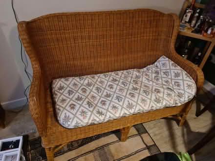 Photo of free Wicker/Cane Sofa (City College area NR2) #1