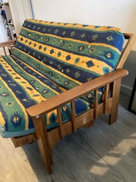 Photo of free Wooden futon sofa bed (Edinburgh, EH17) #3