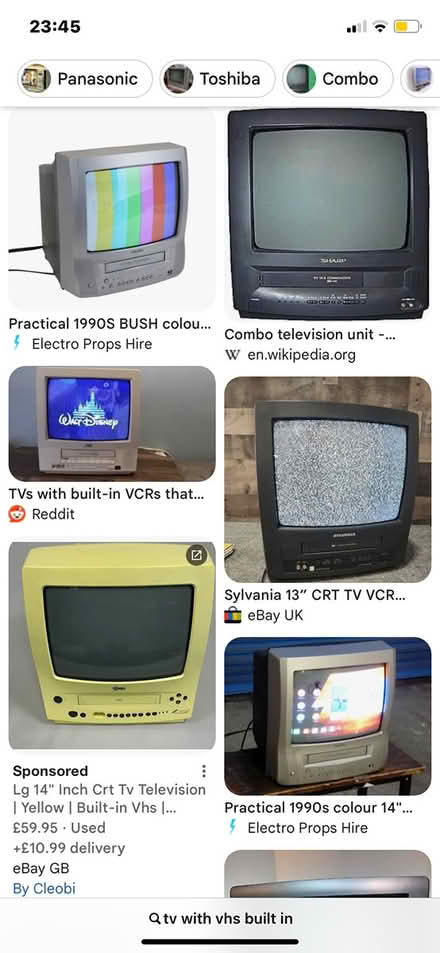 Photo of Old tv with vhs player (Fairfield Road TS19) #2