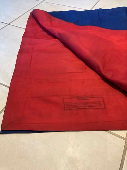 Photo of free Blue and red inflatable single mattress (Cumnor OX2) #2