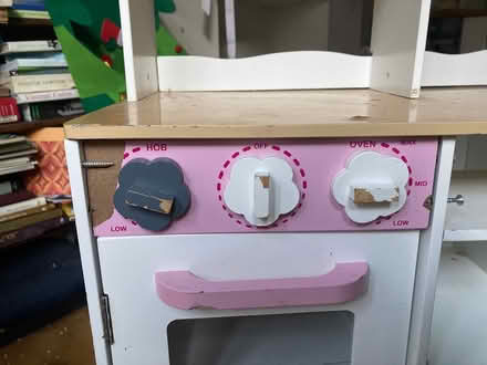Photo of free Wooden pink/ white Play Kitchen (London W9) #2
