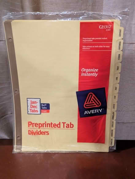 Photo of free Binder dividers (assorted) (Fanwood) #3