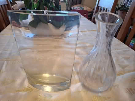 Photo of free Two heavy glass vases (Cam GL11) #1