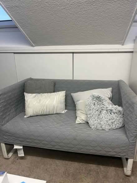 Photo of free Grey sofa (Blackfen DA15) #2