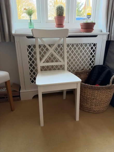 Photo of free White wooden chair (Kingsey HP17) #1