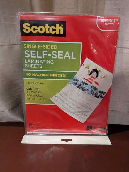 Photo of free Self-Seal Laminating Sheets (Fanwood) #1