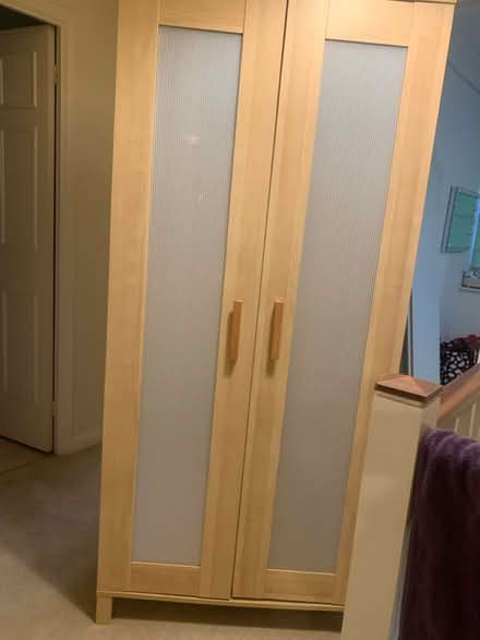 Photo of free Wardrobe, 2 door, oak effect (Kempshott RG22) #3
