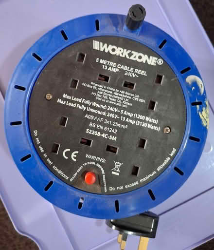 Photo of free 4 plug socket extension reel 5m (Woodseats, S8 0) #2