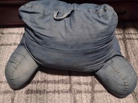 Photo of free Denim "husband" pillow (East Arlington) #1