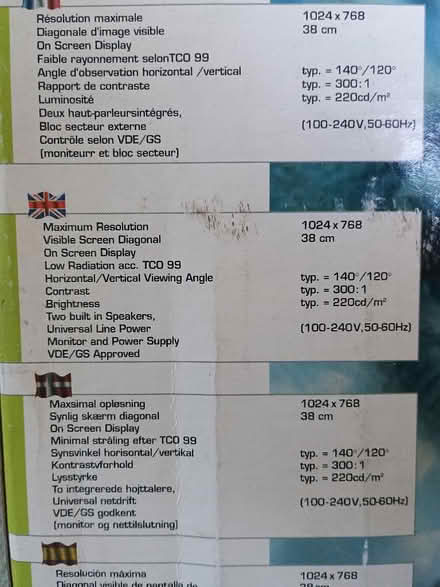 Photo of free 15" computer monitor (Ashton upon Mersey M33) #2