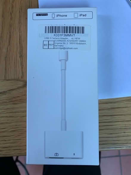 Photo of free Adapter Camera to iPad/Phone (Presteigne LD8) #1