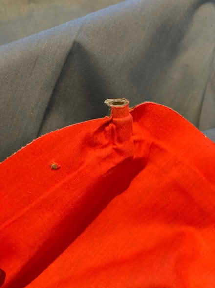 Photo of free Blue and red inflatable double mattress (Cumnor OX2) #3