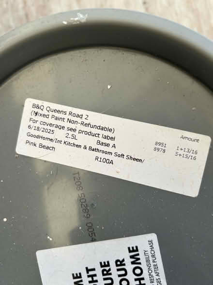 Photo of free Kitch & Bath paint 2.5l mixed B&Q (S35 Chapeltown) #2