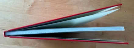 Photo of free Collins Cathedral Analysis Book, red with gold lettering, A4 size (Booker HP12) #3