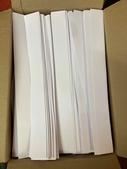 Photo of free White paper strips (Chineham RG24) #1