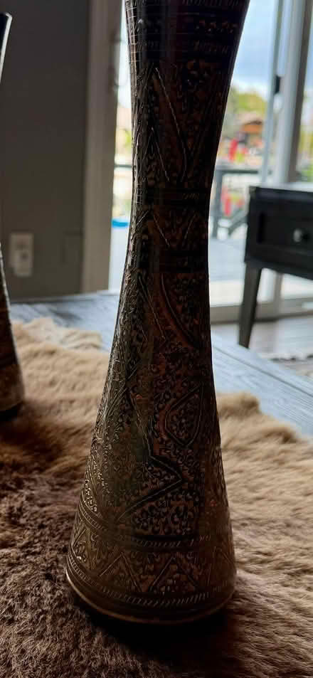Photo of free Etched Metal Vases-Malaysian/Indian (Tempe, The Lakes) #3