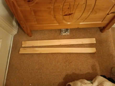 Photo of free Single wooden bed frame (pine) (HR6 Shobdon) #2