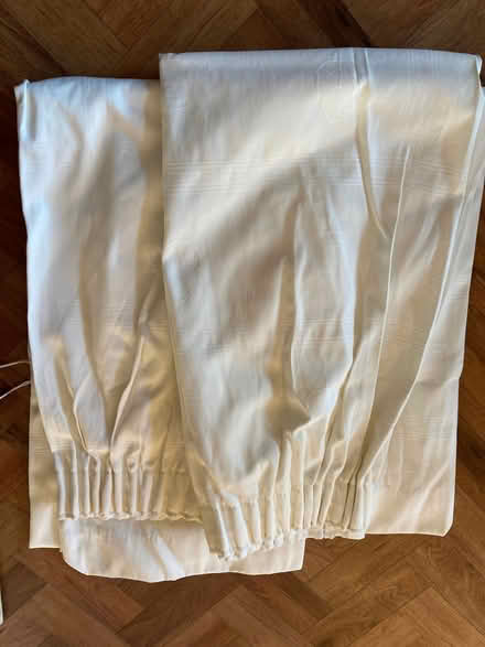 Photo of free A pair of cream curtains . (Garstang PR3) #2