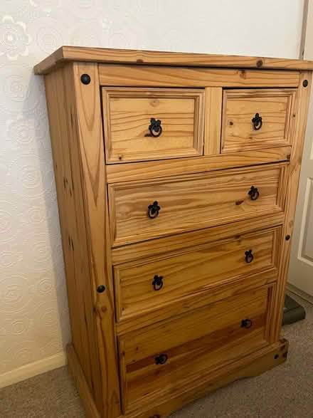Photo of free Large chunky pine chest of drawers (Tilehurst Reading) #4