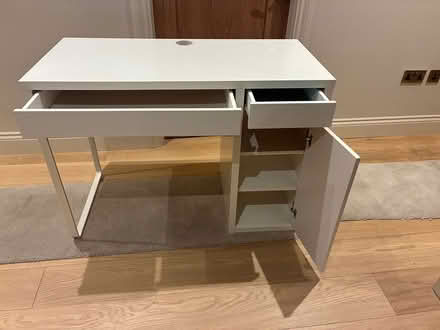 Photo of free White Ikea Desk (Bray) #1