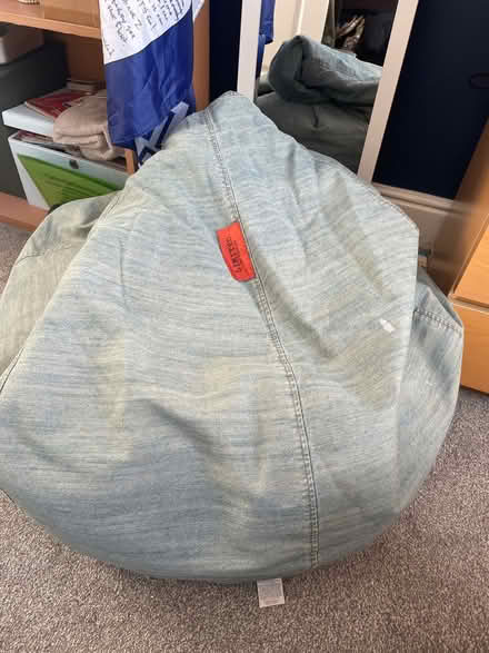 Photo of free Denim beanbag (Waterlooville) #1