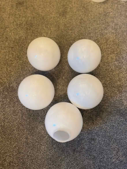 Photo of free 5x white glass wall light shades (Pantymwyn CH7) #1