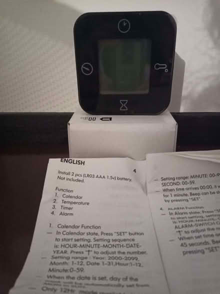 Photo of free Calendar, Temp, Timer, Alarm (Cromford DE4) #1