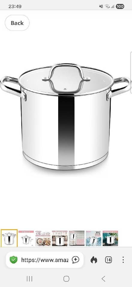 Photo of Large stock pot for induction hob (Winnersh RG41) #1