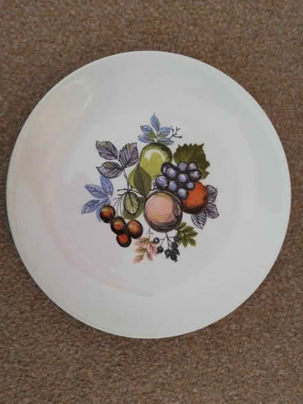 Photo of free Ceramic plate pretty fruit design (Oldland Common, BS30) #1