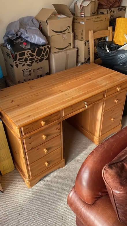 Photo of free Vintage pine desk (Eastbourne BN21) #3