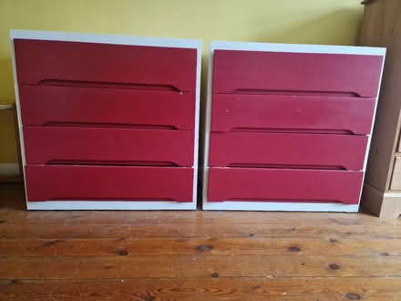 Photo of free Two painted whitewood chests of drawers (Aylsham NR11) #1