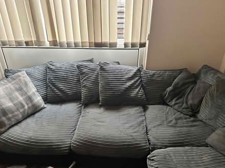 Photo of free Grey corner sofa (Basildon) #1