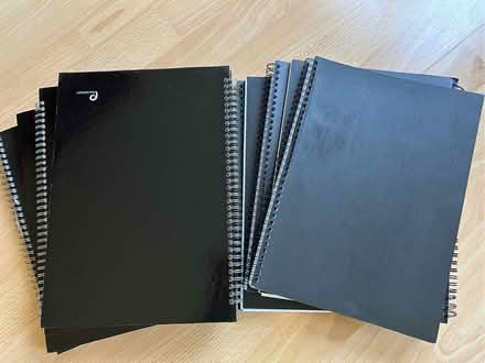 Photo of free Black spiral A4 notebooks (Barkham RG41) #1