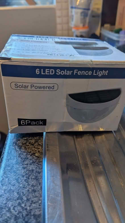 Photo of free 6 solar fence lights (Malvern Link WR14) #1