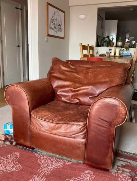 Photo of free Real leather armchair (Eastbourne BN21) #3