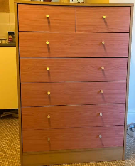 Photo of free Pink chest of drawers (Whiteway, Bath) #1