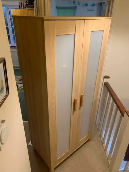 Photo of free Wardrobe, 2 door, oak effect (Kempshott RG22) #2