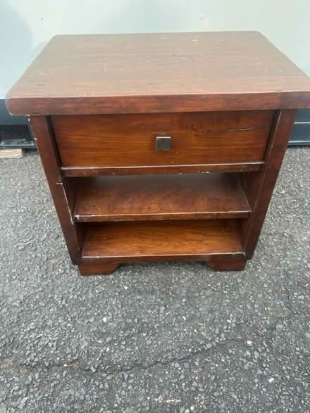 Photo of free Pottery Barn Queen Bed+night stand (Arlington) #2