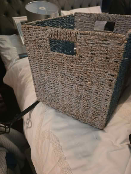 Photo of free Large wicker storage cube (Cavendish DE23) #2