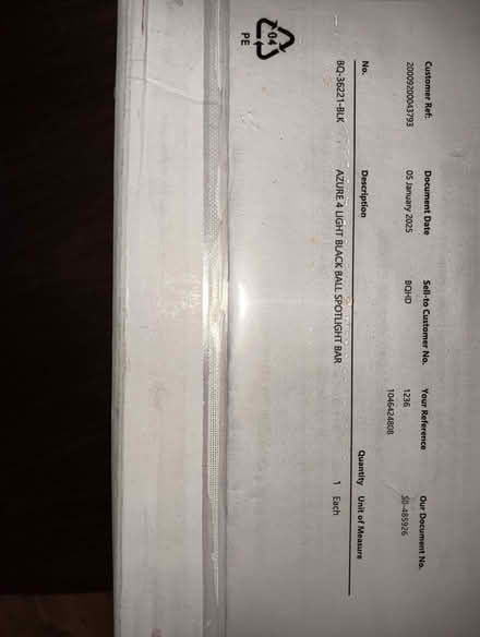 Photo of free Unopened light fixture and bulbs (Highfield S2) #1