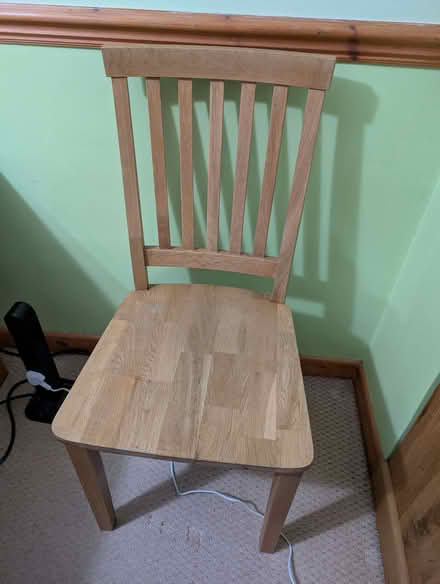 Photo of free 4 wooden chairs (Cogges OX28) #1