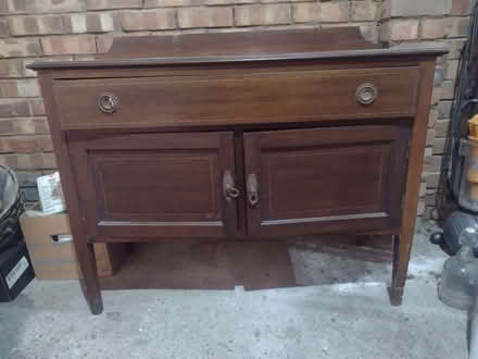 Photo of free Dark wood small sideboard (Leigh Beck SS8) #1